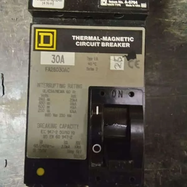 Used Square D FA26030AC Circuit Breakers Iowa US | ISP Equipment Group #1318724