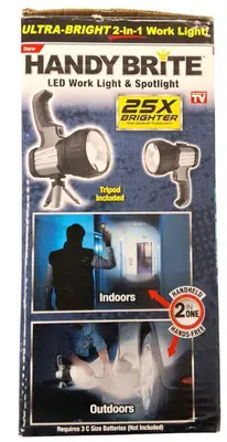 HANDY BRITE  | Handy Brite 650 Lm LED Battery Handheld Work Light with Tripod