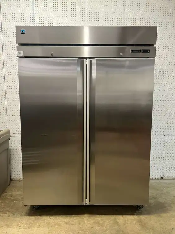 Used Hoshizaki Used Hoshizaki R2A-FS Stainless Steel Two Door Reach In Refrigerator 115V - TH1 Refrigerators Illinois US | Falcon Restaurant Supply #1374925