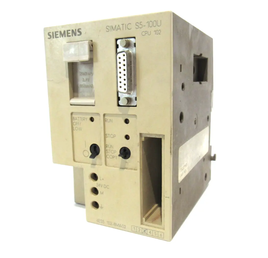 USED SIEMENS 6ES5102-8MA02 CENTRAL PROCESSING UNIT S5-100U 6ES51028MA02