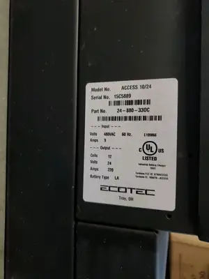 USED Ecotech ACCESS 10/24 Rapid Battery Charger, 12 Cell, 24V, 220A