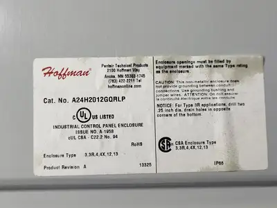 NEW HOFFMAN A24H2012GQRLP