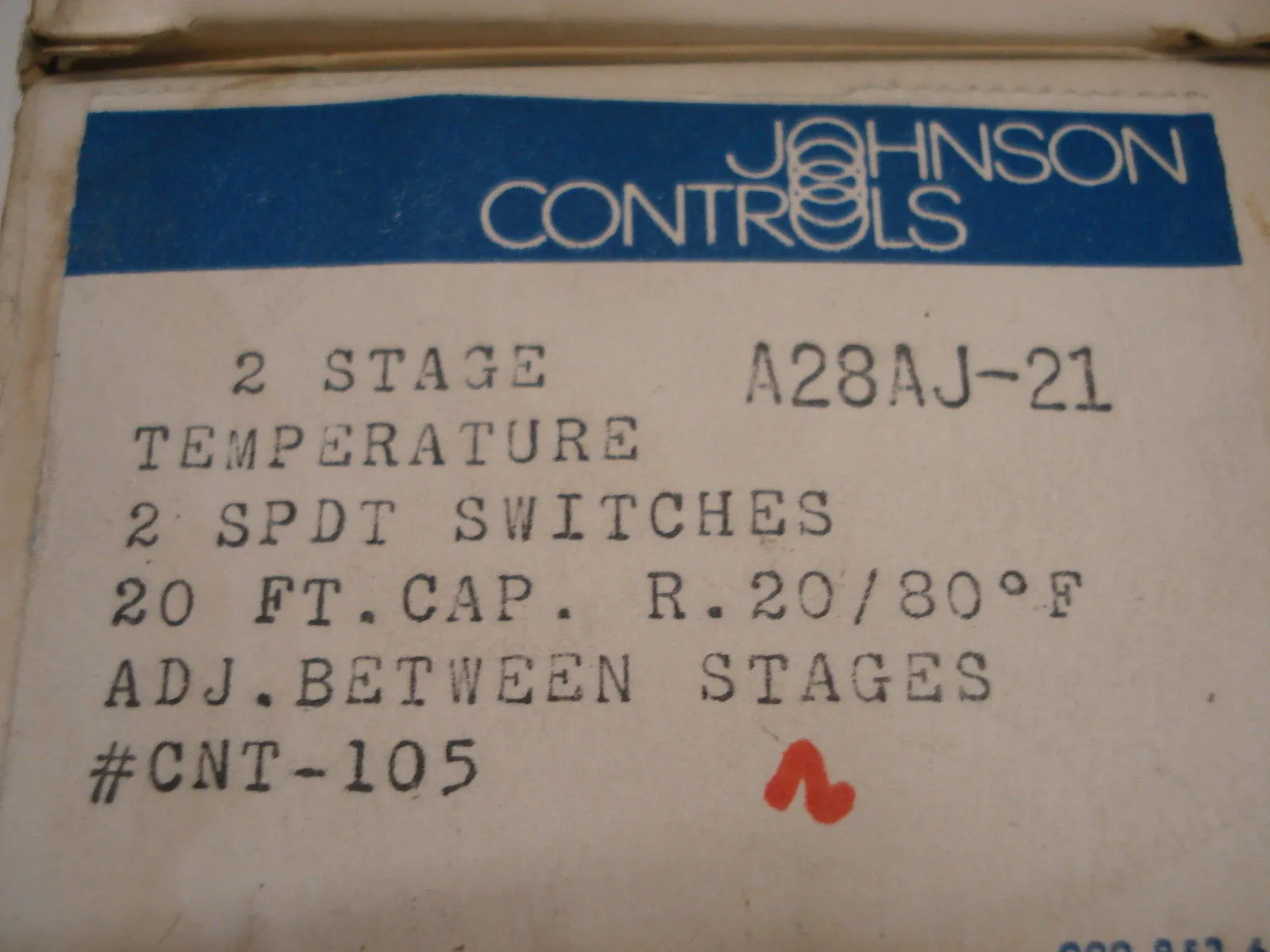 NEW JOHNSON CONTROLS A28AJ-21