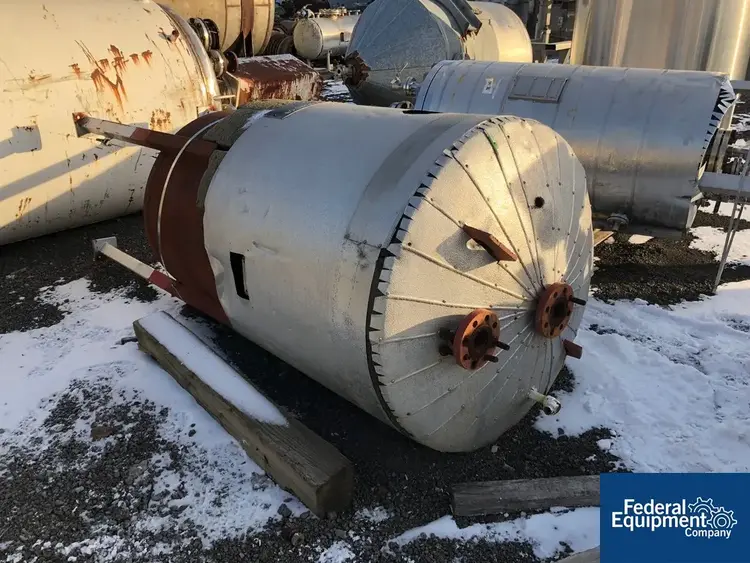 Used Clemmer 250 Gal Clemmer Industries Receiver Tank, C/S, 100# Stainless Steel Tanks Ohio US | Federal Equipment Company #126213