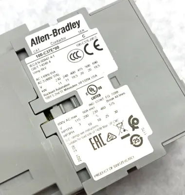 USED ALLEN-BRADLEY SER. C STARTER 37A 3-POLE 24VDC COIL 100-C37E*00