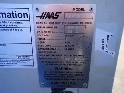 USED 2001 HAAS TL 15