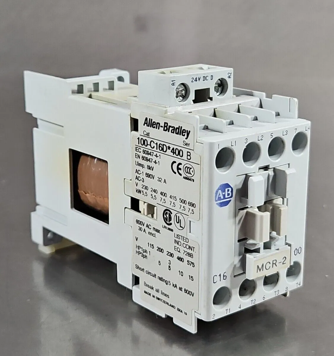 Allen Bradley 100-C16D400 Ser B Contactor. 4C-25