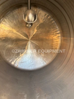 1,000 GALLON ASEPTIC JACKETED HORIZONTAL TANK