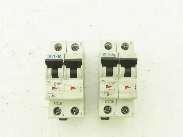 Eaton FAZ-D32/2 Circuit breaker 2-Pole 32A  Lot of 2