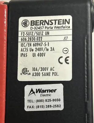 New | in-Stock BERNSTEIN 606.2830.022 Relays & Switches | Surplus Asset Holdings #1205779
