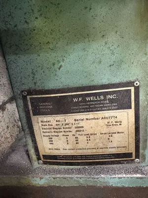 W.F. WELLS INC. AC-7 Horizontal Band Saws | ESS Industrial Equipment Sales (9)