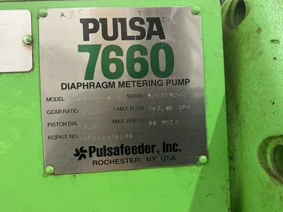 PULSA 7660 Diaphragm Metering Pump 7660H-S-AE with PULSAmatic AE 60 AD-XX
