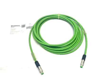 USED BECKHOFF DOUBLE ENDED ETHERCAT POWER CABLE M8 4-PIN