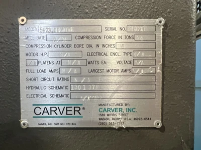 USED 2016 CARVER CARVER 5673.00X0001 PRESS