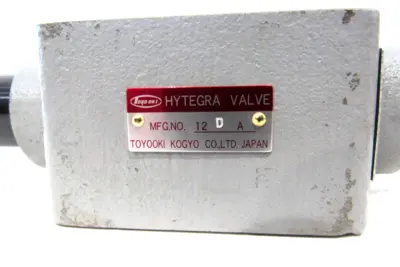 NEW TOYOOKI KOGYO 12DA HYDRAULIC VALVE
