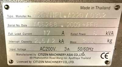 2009 CITIZEN A20VIIPL Swiss Type Automatic Screw Machines | CNC EXCHANGE (16)