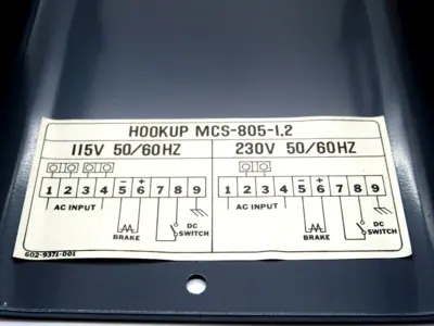 NEW MOTION CONTROL SYSTEMS 6090-448-006 POWER SUPPLY MCS-805-1 6090448006