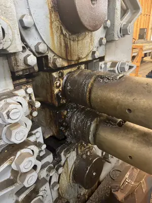 20" WIDE x 22" x 4-HI BLISS 100 HP POWERED ROLLING MILL: YOBRO #23828