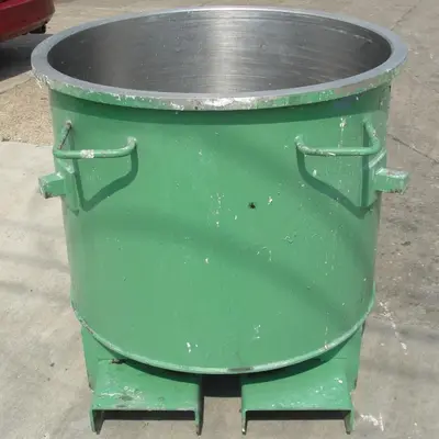 SPC6795  Mixer and Blender 125 gallon Ross change can Stainless Steel 39.25" inside diameter 31.5" inside height