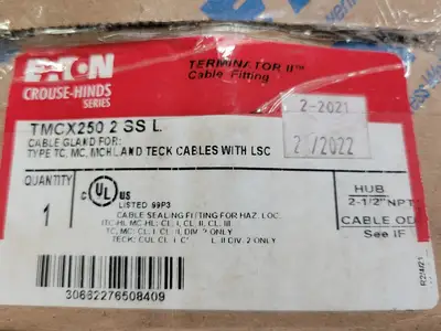 NEW CROUSE-HINDS TMCX250 2 SS L