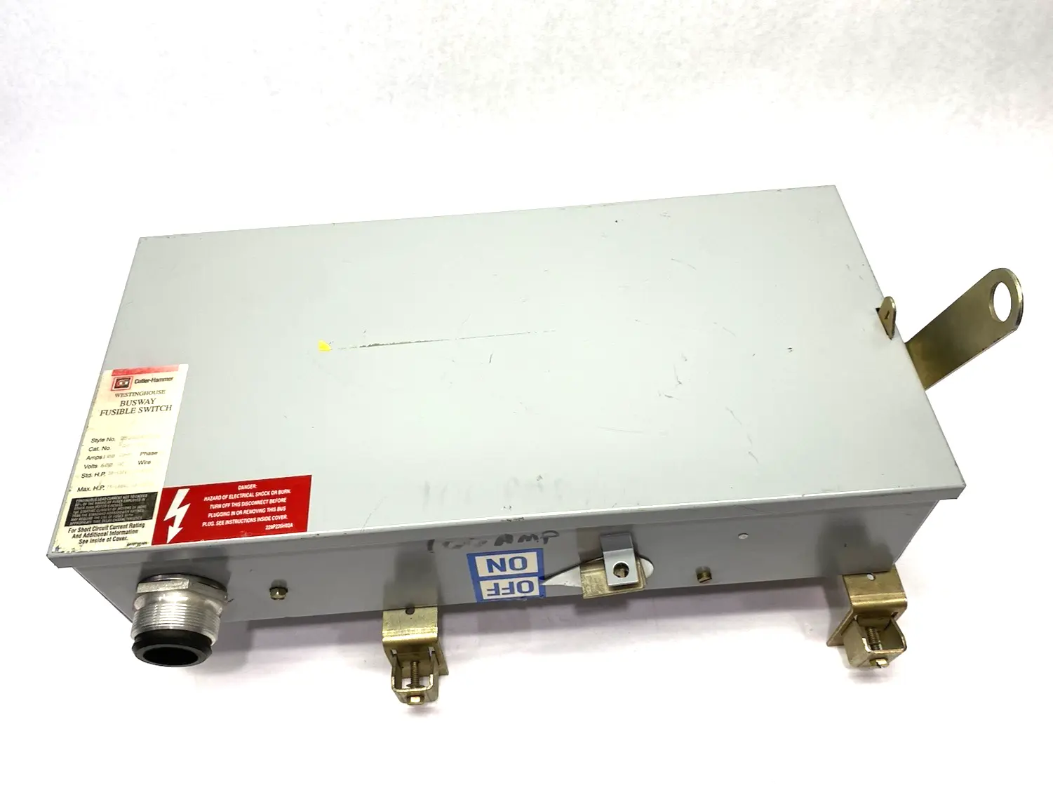 USED WESTINGHOUSE, CUTLER-HAMMER FUSIBLE BUSWAY SWITCH 3-WIRE 3-PHASE