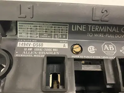 Used ALLEN BRADLEY 1494V-DS60 Miscellaneous Equipment (Electrical & Power) Ohio US | Surplus Asset Holdings #1243431