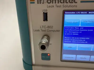 Used INNOMATEC SINGLE CHANNEL LEAK TEST COMPUTER, CONFIGURABLE Computer Accessories | Maverick Industrial Sales #1100330
