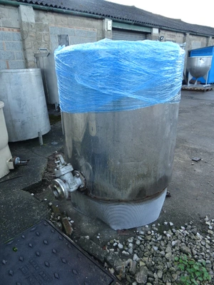 350L S/S Open Top  Jktd Vessel