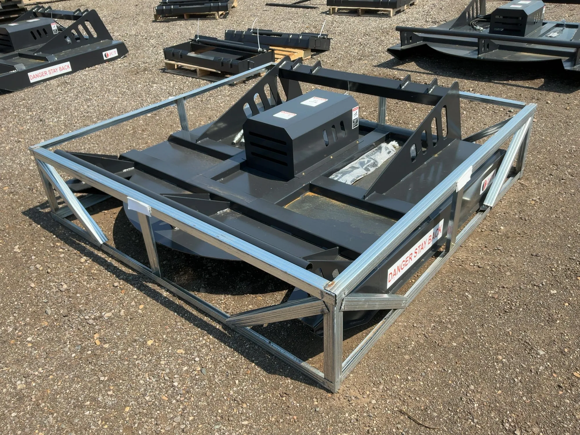 New JCT 72” Brush Mower Skid Steer Attachment, hydraulic driven with hoses and quick coupler fitting...