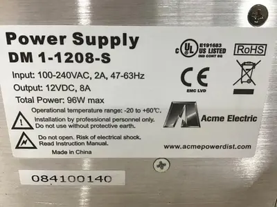 USED ACME ELECTRIC DM1-1208-S
