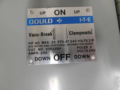 Used Gould _UNKNOWN_ Electrical Panels Ohio US | Equipment Recovery Corp. #1330740