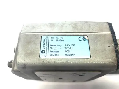 USED VITRONIC LASER HEAD UNIT 24VDC 0,7A REV. 005