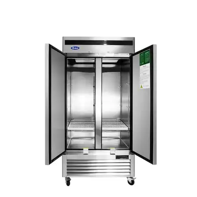New | in-Stock Atosa New Atosa MBF8506GR Bottom Mount Slim (2) Door Reach-In Refrigerator Refrigerators Illinois US | Falcon Restaurant Supply #1375498