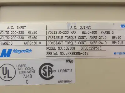 Used MAGNETEK _UNKNOWN_ Variable Speed Drives Indiana US | Arrow Industrial #1481338