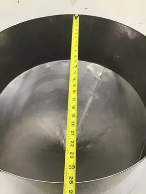 USED METAL FABRICATOR HOPPER