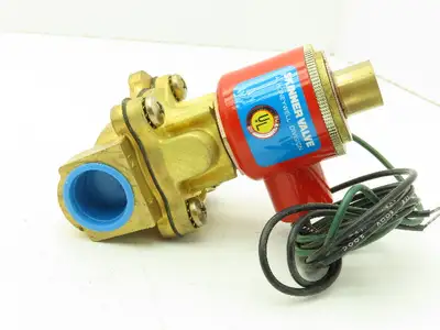 Skinner Lancer 4LB1HB5125 Brass Solenoid Valve 2-Way NO 120V 125 PSI 3/4" NPT