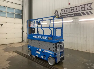 New | in-Stock 2026 GENIE GS-2632 E-DRIVE ELECTRIC SCISSOR LIFT Scissor Lifters Alberta CA | Adcock Equipment #1417998