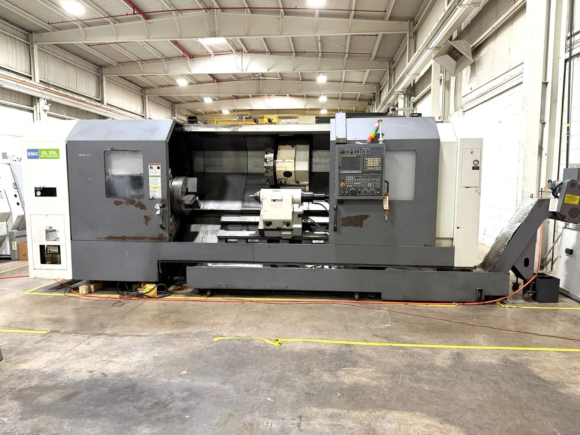 24" x 89" DMC MODEL DL 55L CNC TURNING CENTER LATHE, NEW 2015