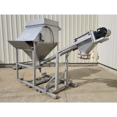 Used Flexicon Combo Bag Dump Weigh Batching and 5" Discharge Conveyor