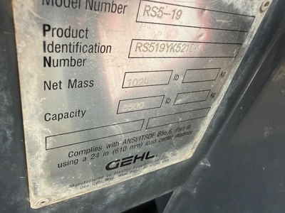 Used 2018 GEHL RS5-19 Telehandlers Oklahoma US | OT Truck & Tractor Sales #1383902