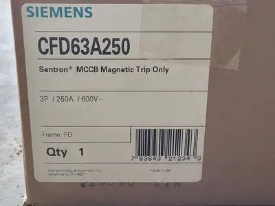 NEW SIEMENS CFD63A250