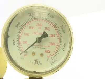 Flame Tech VHOR-21 Heavy Duty Single Stage Oxy Compressed Reg T-Bar Adj 3000PSI