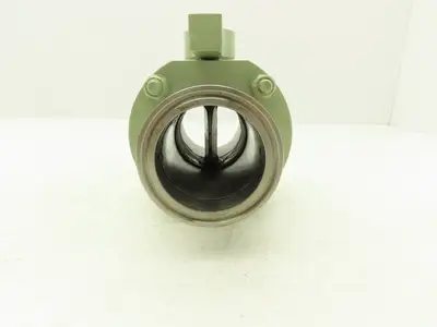 NA NA 2" Butterfly Valve Manuel 2-1/2" Flange & 2-3/8" Smooth Coupler SS Tube