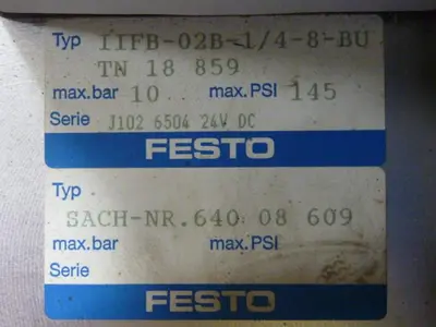 USED FESTO IFB8-02