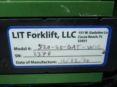 Used LIT FORKLIFT 52020BATW1 Forklift Attachments Ohio US | HGR 24 #803595