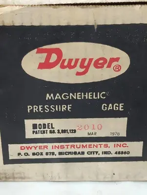 New | in-Stock DWYER 2010 Universal Pressure Meters Ohio US | Surplus Asset Holdings #1365699
