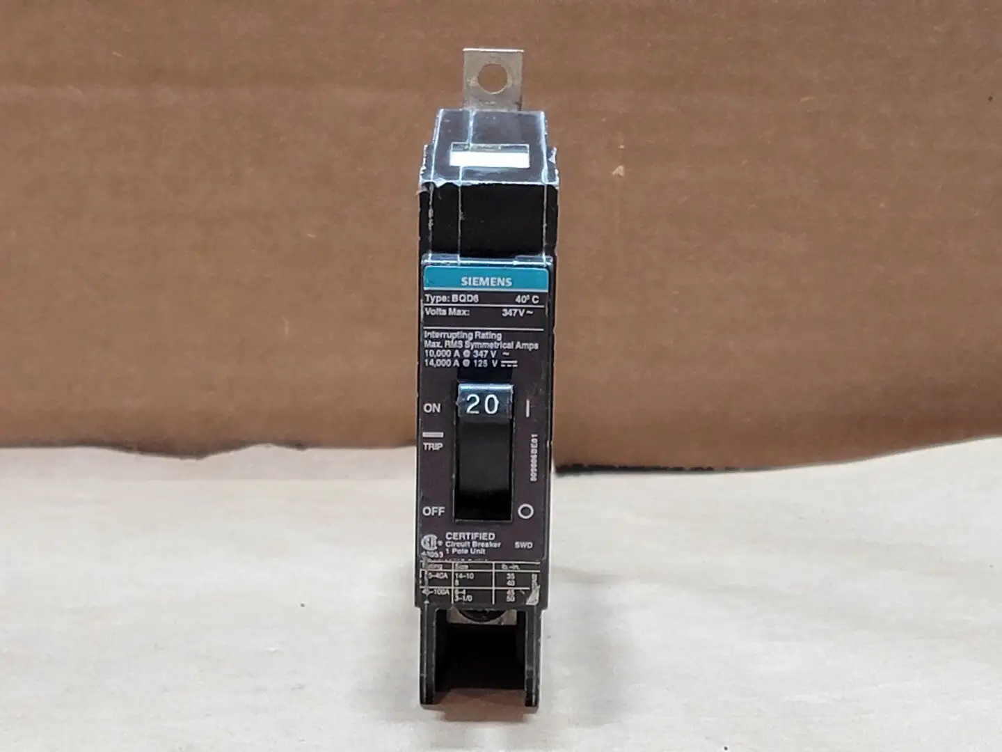 USED SIEMENS BQD6120