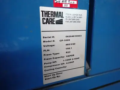 USED AWS THERMAL CARE CP100X