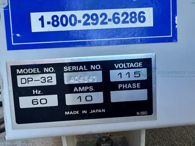 USED YAMATO DP32 VACUUM OVEN 250°C, 1 CU. FT. W/ KNF UN820.3FTP IP44 DIAPHRAGM PUMP