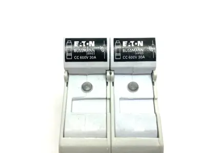 USED EATON BUSSMANN FINGER SAFE FUSE HOLDER 2-POLE IP20 600V 30A